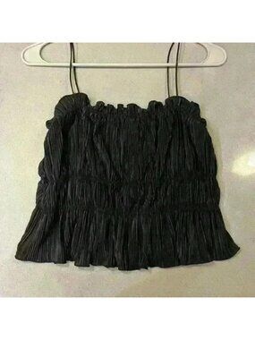 scrunch tank top crop top